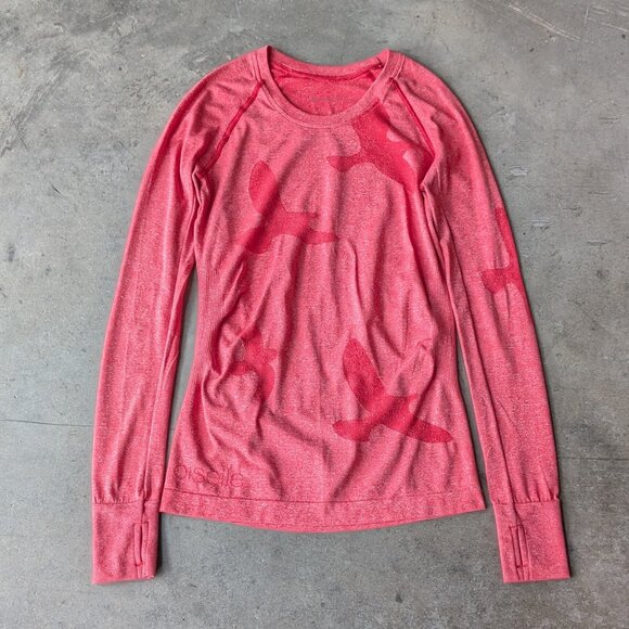 Oiselle Flyte Long Sleeve Top Red small - Picture 1 of 6